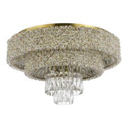 SL1637.302.16 Светильник потолочный ST-Luce Латунь/Прозрачный, Янтарный E14 16*60W SELINE ST LUCE