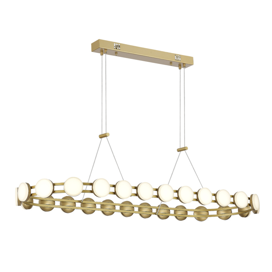 SL6610.203.26 Светильник подвесной ST-Luce золотистый/белый LED 1*50W 4000K MONRO ST LUCE