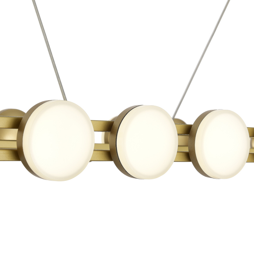 SL6610.203.26 Светильник подвесной ST-Luce золотистый/белый LED 1*50W 4000K MONRO ST LUCE