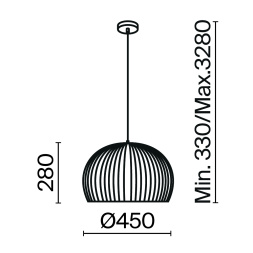 Подвесной светильник Maytoni MOD195PL-01W1