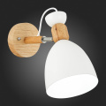 SLE103801-01 Светильник настенный Светлое дерево, Белый/Белый E27 1*60W BALCAMO EVOLUCE