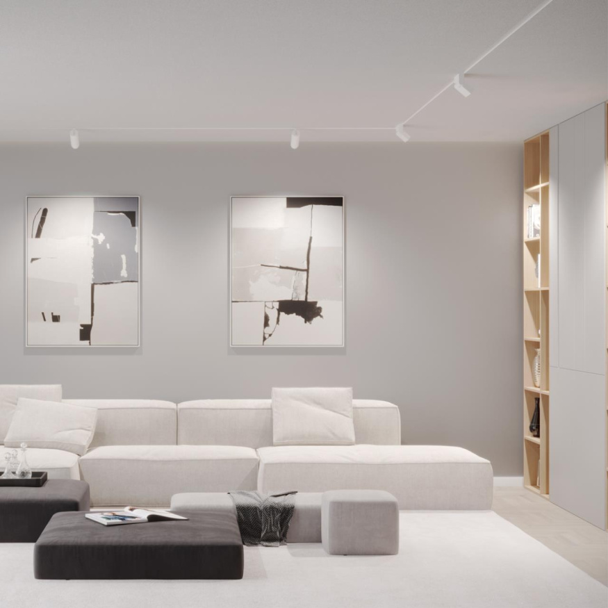 Трековый низковольтный смарт-светильник диммируемый со сменой цветовой температуры NOVOTECH 359493 FLUM белый 12Вт