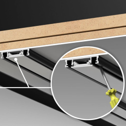 Низковольтный накладной шинопровод, длина 2м (заглушки в комплекте) NOVOTECH 135195 SMAL лофт, минимализм, хай-тек черный