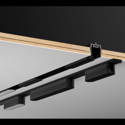 Низковольтный накладной шинопровод, длина 2м (заглушки в комплекте) NOVOTECH 135195 SMAL лофт, минимализм, хай-тек черный