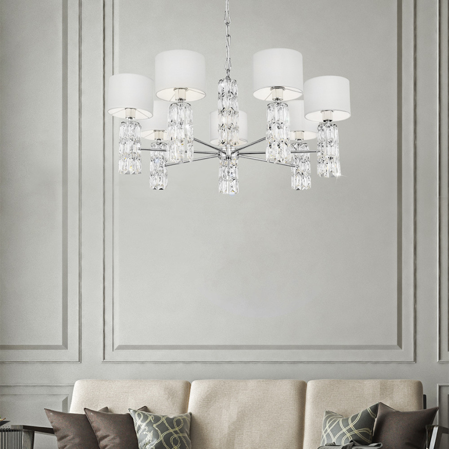 Подвесная люстра Talento DIA008PL-07CH Maytoni E14 Модерн