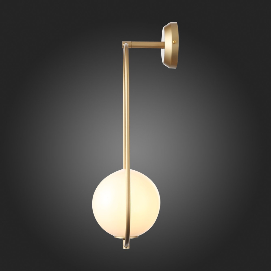 SL1118.201.01 Светильник настенный ST-Luce Золотистый/Белый E14 1*40W PENOLO ST LUCE