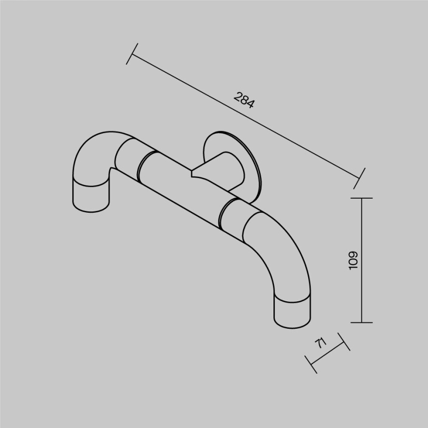 Настенный светильник (бра) Outdoor O477WL-L4GF3K