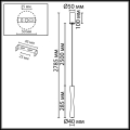 Подвесной светильник Odeon light  Anika 4290/5L