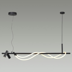 Подвесной светильник ODEON LIGHT 4391/30L CORDA хай-тек черный 1x30W