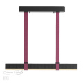 Подвесной светильник ODEON LIGHT 6629/25L VINCENT хай-тек металл/экокожа/черный/бордовый 25W