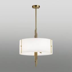 Люстра ODEON LIGHT EXCLUSIVE 5415/6 Margaret ар деко античная бронза/белый матовый 40W