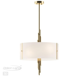 Люстра ODEON LIGHT EXCLUSIVE 5415/6 Margaret E27 40W античная бронза/белый матовый ар деко