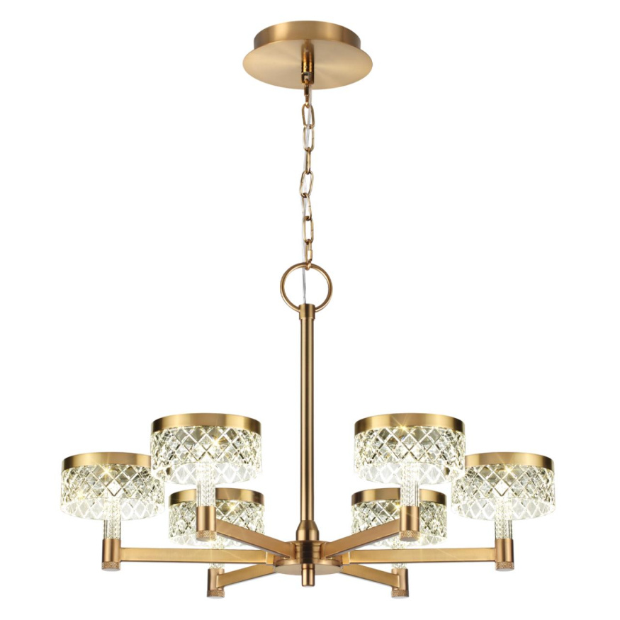 Люстра ODEON LIGHT 5032/36L FIVRE модерн античная бронза/прозрачный 36