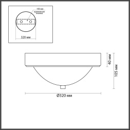 Настенно-потолочный светильник LUMION 5259/2C NINA в классическом стиле латунь 2x60W