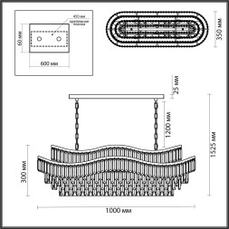 Люстра ODEON LIGHT 5073/15 WAYTA E14 15*40W золото/прозрачный Неоклассика