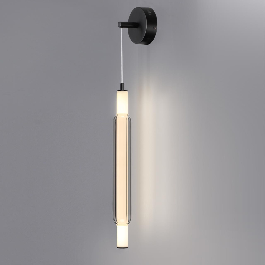 Бра LUMION 6556/15WL TRENDY модерн черный, дымчатый 15W