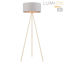 Торшер LUMION 8077/1F TAPIOKA в классическом стиле золото, белый 1x60Вт