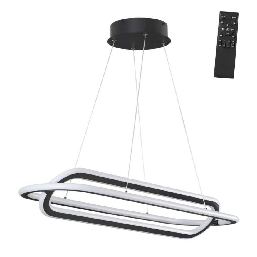 Светильник подвесной светодиодный диммируемый, в комплекте пульт ДУ, NOVOTECH 359173 ONDO лофт черный 116W