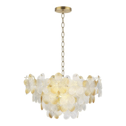 SL6240.203.12 Светильник подвесной ST-Luce золотистый/Прозрачный, янтарный E14 12*60W TENDER ST LUCE