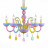 Подвесная люстра Ornato SL672.783.06 ST Luce E14 Современный, Яркое и цветное