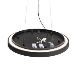 Потолочный светильник SONEX 7758/92L QUASAR минимализм черный 80W+12W