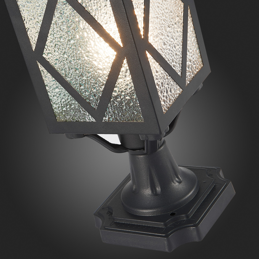 SL084.405.01 Светильник уличный наземный ST-Luce Черный/Черный, Прозрачный E27 1*60W LORNE ST LUCE