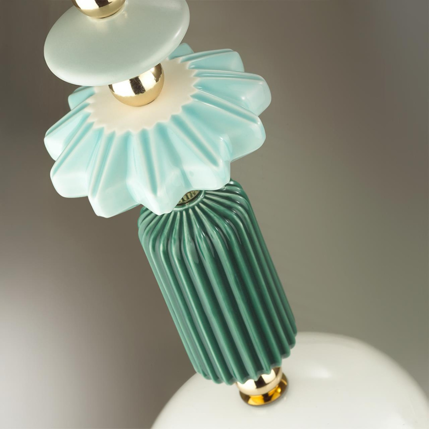 Подвес ODEON LIGHT EXCLUSIVE 4861/1C CANDY в классическом стиле золото/разноцветный 1x40W