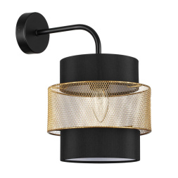 Бра LUMION 8003/1W ANIMAISA модерн черный, золотой 60W