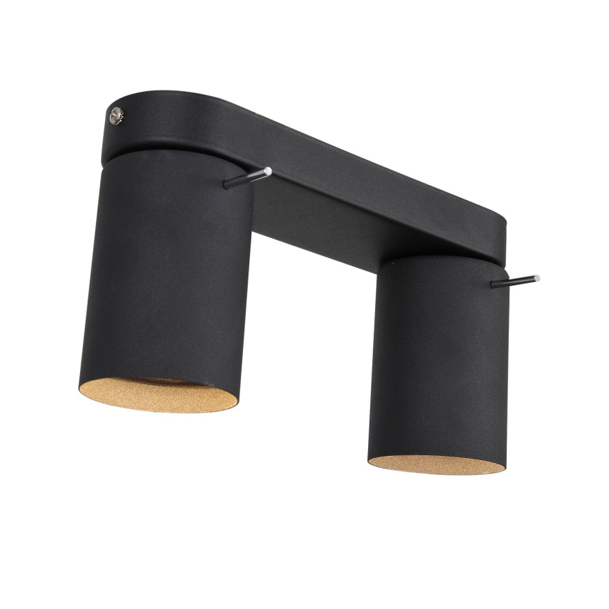 SL597.401.02 Спот ST-Luce Черный, Хром/Черный GU10 LED 2*3W Потолочные светильники ST LUCE