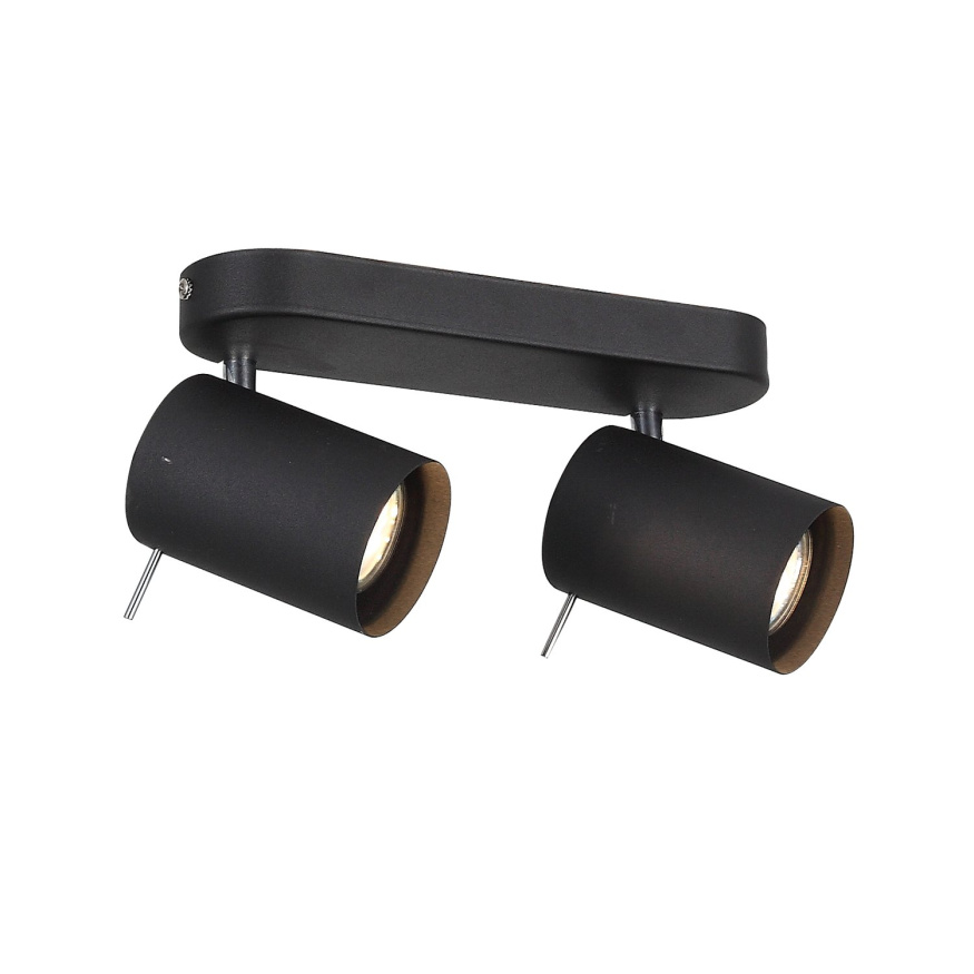 SL597.401.02 Спот ST-Luce Черный, Хром/Черный GU10 LED 2*3W Потолочные светильники ST LUCE