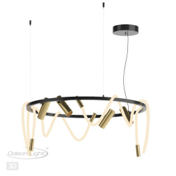 Подвесной светильник ODEON LIGHT 4397/55L CORDA хай-тек черный 1x55W