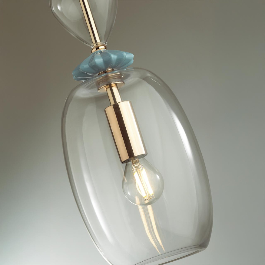 Подвес ODEON LIGHT EXCLUSIVE 4855/1B BIZET в классическом стиле золото/разноцветный 1x40W