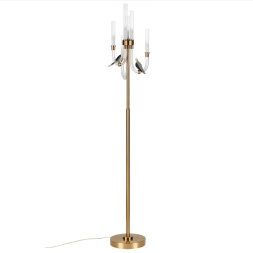 Торшер ODEON LIGHT EXCLUSIVE 5431/12FL LARK неоклассика золотой (под латунь) 12Вт