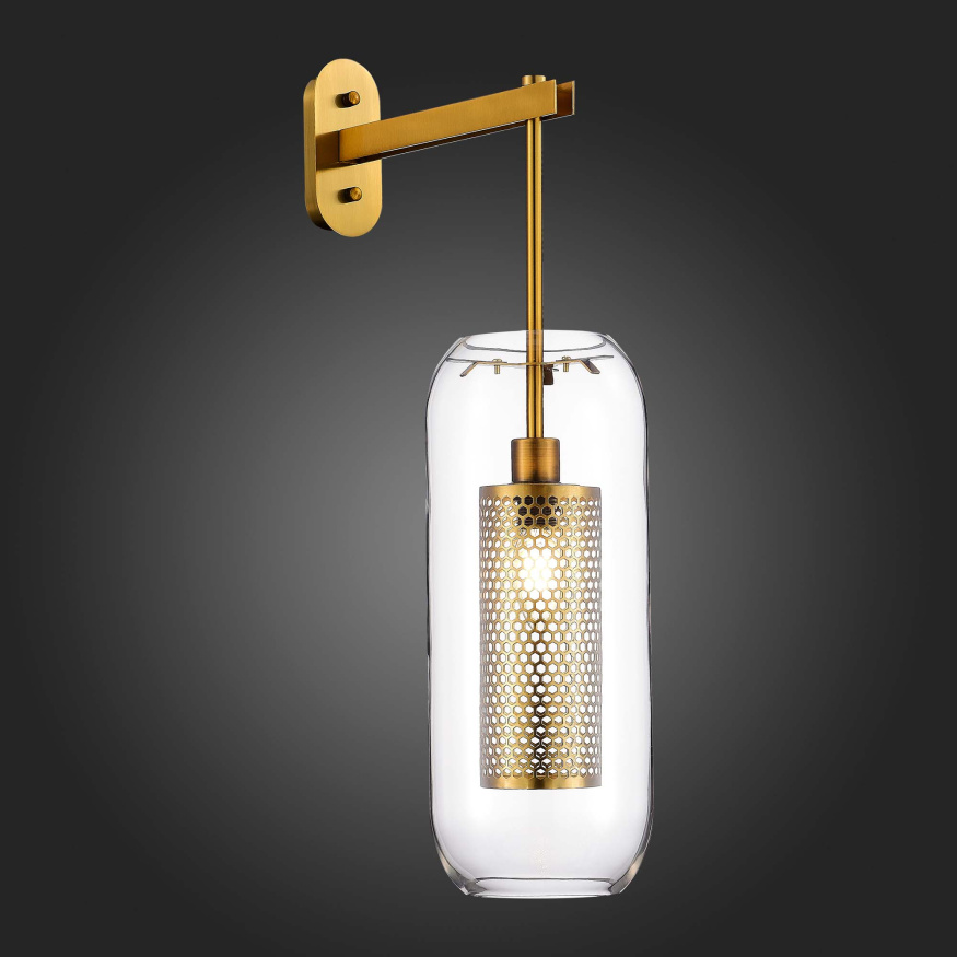 SL1048.301.01 Бра ST-Luce Латунь/Прозрачный E14 1*40W GERRIT ST LUCE