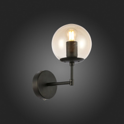 SLE154901-01 Светильник настенный Черный/Янтарный E27 1*40W LACOTTA EVOLUCE