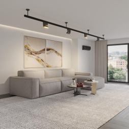 Крепление потолочное для низковольтного шинопровода арт.135090-135093 NOVOTECH 135251 FLUM черный