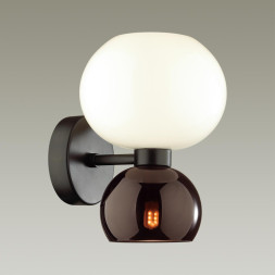 Настенный светильник ODEON LIGHT 4978/2W CHANGI E14, G9 1+1*40W черный/белый/бордовый/стекло модерн