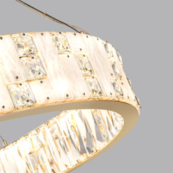 Люстра ODEON LIGHT 5072/100L CROSSA LED 100W золото/прозрачный/белый модерн