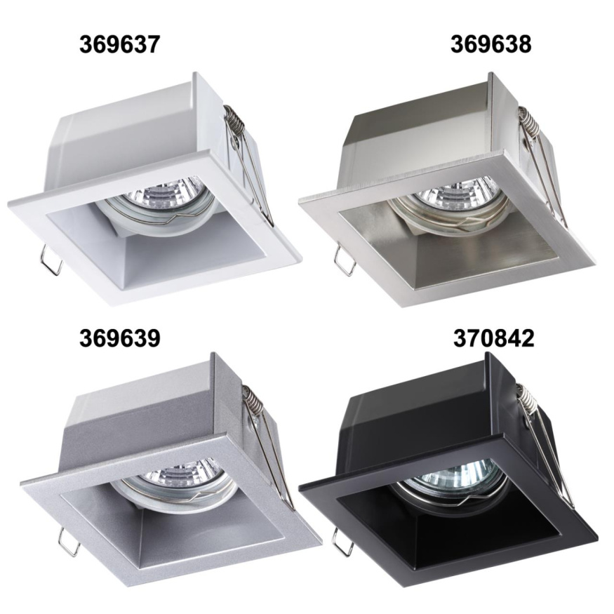 Встраиваемый поворотный светильник NOVOTECH 369637 BELL в скандинавском стиле белый 50W