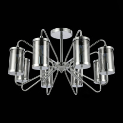 SLE102302-08 Светильник потолочный Хром/Дымчатый E14 8*40W VALIERI EVOLUCE