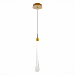 SL6103.203.01 Подвес ST-Luce Золотистый/Прозрачный LED 1*3W 4000K Faenza ST LUCE