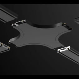 Соединитель с токопроводом &quot;Х&quot; для низковольтного шинопровода NOVOTECH 135211 SMAL черный