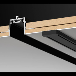 Низковольтный накладной шинопровод, длина 1м (заглушки в комплекте) NOVOTECH 135193 SMAL лофт, минимализм, хай-тек черный