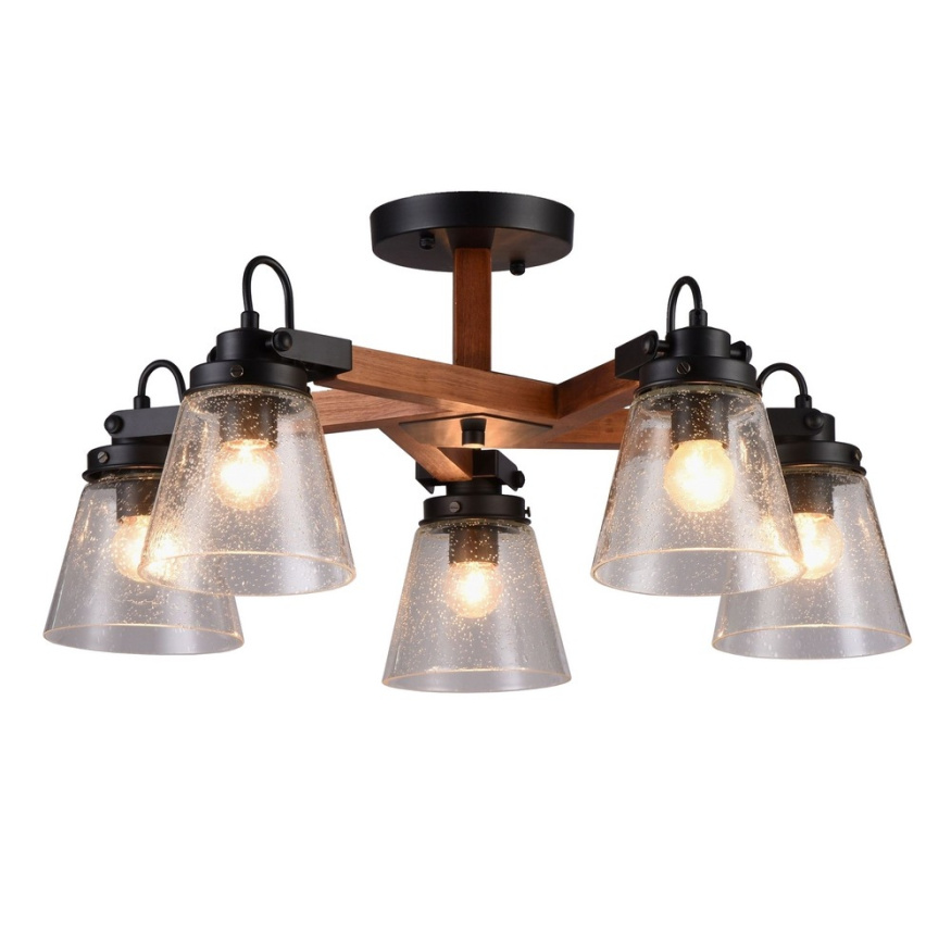 Потолочная люстра Borgo OML-51007-05 Omnilux E27 Лофт, Индустриальный