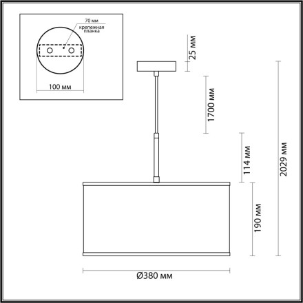 Подвесной светильник ODEON LIGHT 5064/1 BERGI Е27 1*10W античная бронза/серо-бежевый модерн