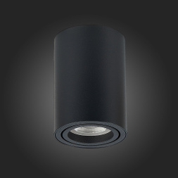 ST108.407.01 Светильник потолочный Черный GU10 1*50W IP20 D70xH100 220V Без ламп Накладные светильники ST LUCE