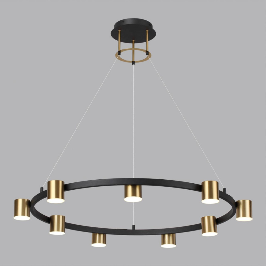 Светильник подвесной LUMION 6532/58L FLINT хай-тек чёрный, латунь 58W