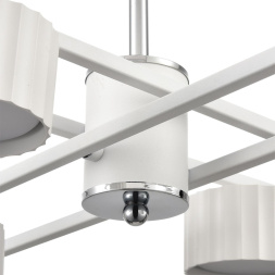 Люстра потолочная LUMION 8241/8C KARINA минимализм белый, хром 8x7W