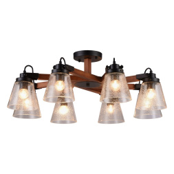 Потолочная люстра Borgo OML-51007-08 Omnilux E27 Лофт, Индустриальный