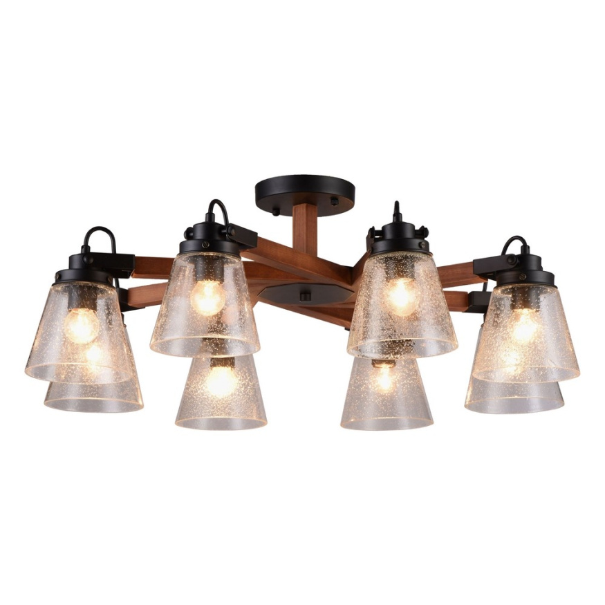 Потолочная люстра Borgo OML-51007-08 Omnilux E27 Лофт, Индустриальный